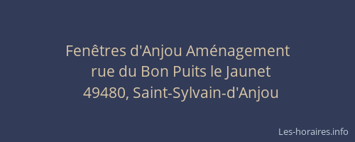 Fenêtres d'Anjou Aménagement