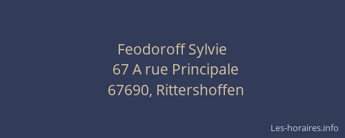 Feodoroff Sylvie