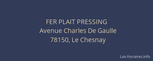 FER PLAIT PRESSING