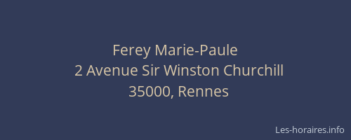 Ferey Marie-Paule