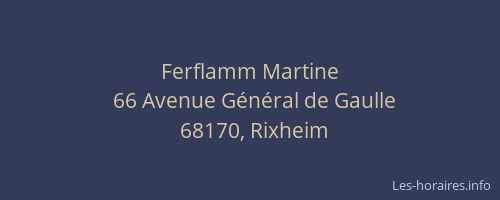 Ferflamm Martine