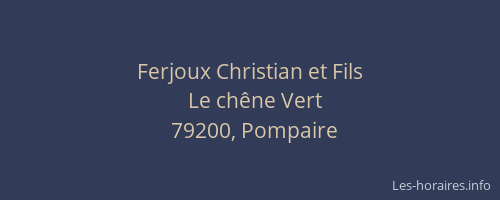 Ferjoux Christian et Fils