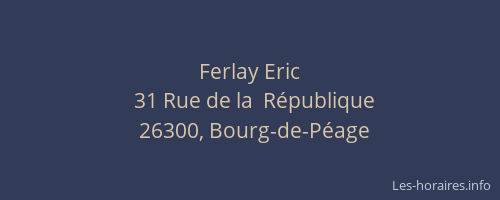 Ferlay Eric