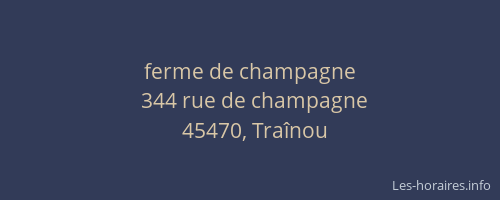 ferme de champagne