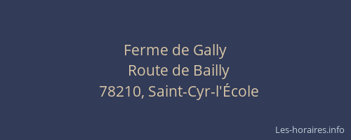 Ferme de Gally