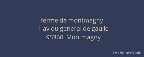 ferme de montmagny