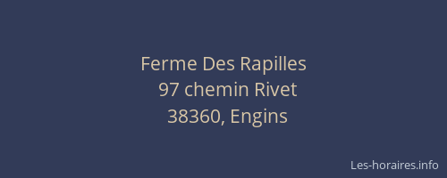 Ferme Des Rapilles