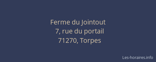 Ferme du Jointout