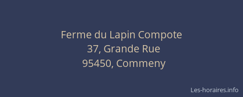 Ferme du Lapin Compote