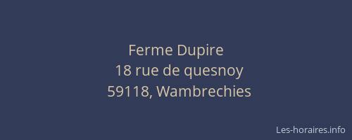 Ferme Dupire