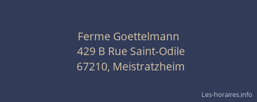 Ferme Goettelmann