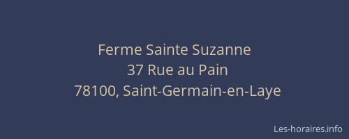 Ferme Sainte Suzanne