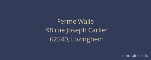 Ferme Walle