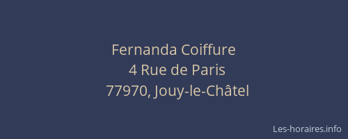 Fernanda Coiffure