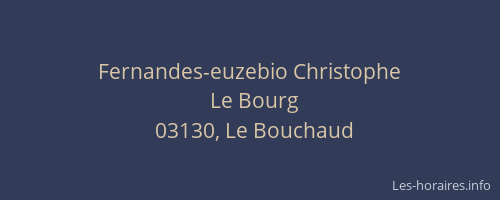 Fernandes-euzebio Christophe