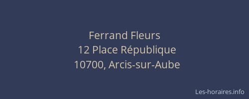 Ferrand Fleurs