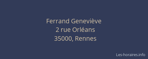 Ferrand Geneviève