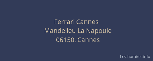Ferrari Cannes