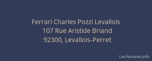 Ferrari Charles Pozzi Levallois