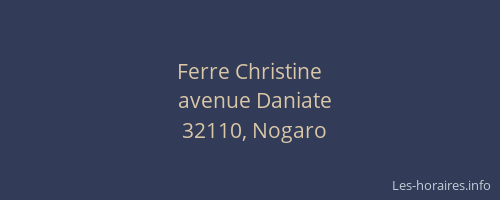Ferre Christine