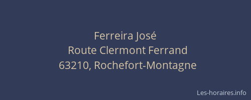 Ferreira Jos&eacute;