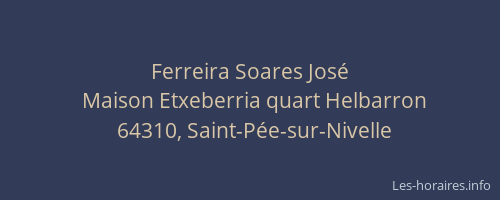 Ferreira Soares Jos&eacute;