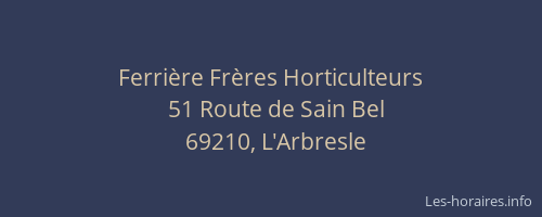 Ferrière Frères Horticulteurs