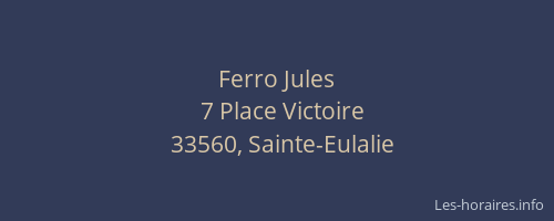 Ferro Jules
