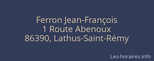 Ferron Jean-François