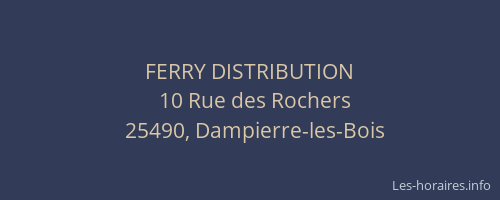 FERRY DISTRIBUTION
