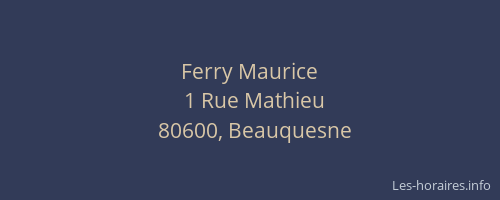 Ferry Maurice