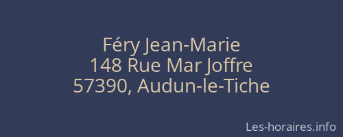 Féry Jean-Marie