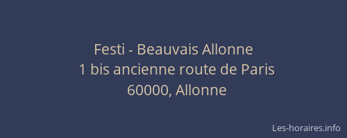 Festi - Beauvais Allonne