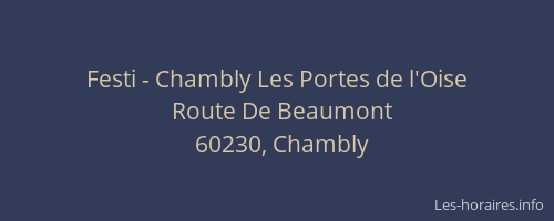 Festi - Chambly Les Portes de l'Oise