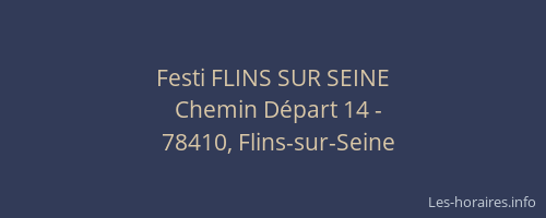 Festi FLINS SUR SEINE