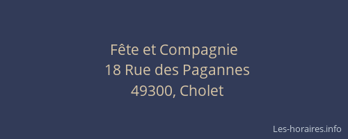 Fête et Compagnie