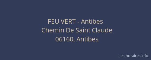 FEU VERT - Antibes
