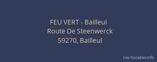 FEU VERT - Bailleul