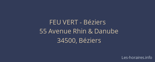 FEU VERT - Béziers