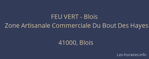 FEU VERT - Blois