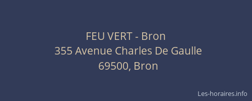 FEU VERT - Bron