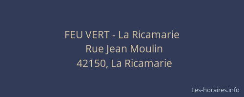FEU VERT - La Ricamarie