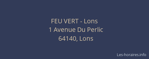 FEU VERT - Lons