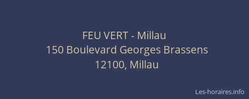 FEU VERT - Millau