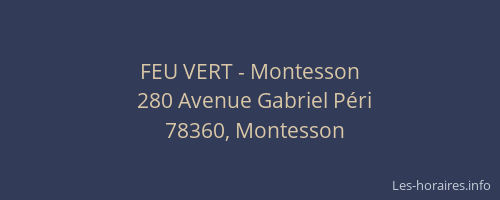 FEU VERT - Montesson