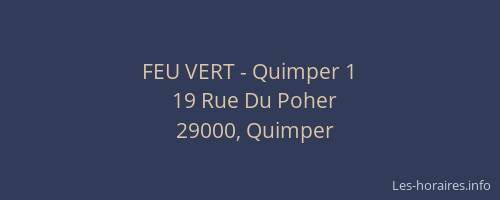 FEU VERT - Quimper 1