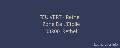 FEU VERT - Rethel