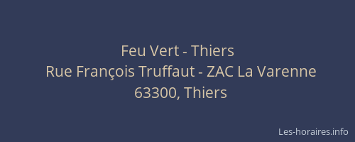 Feu Vert - Thiers