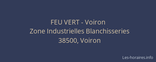 FEU VERT - Voiron