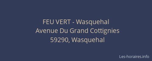 FEU VERT - Wasquehal